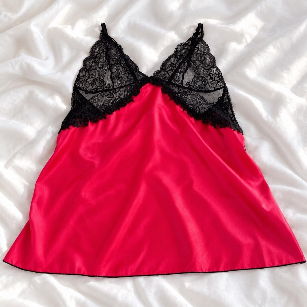 Red Lace Babydoll Dress